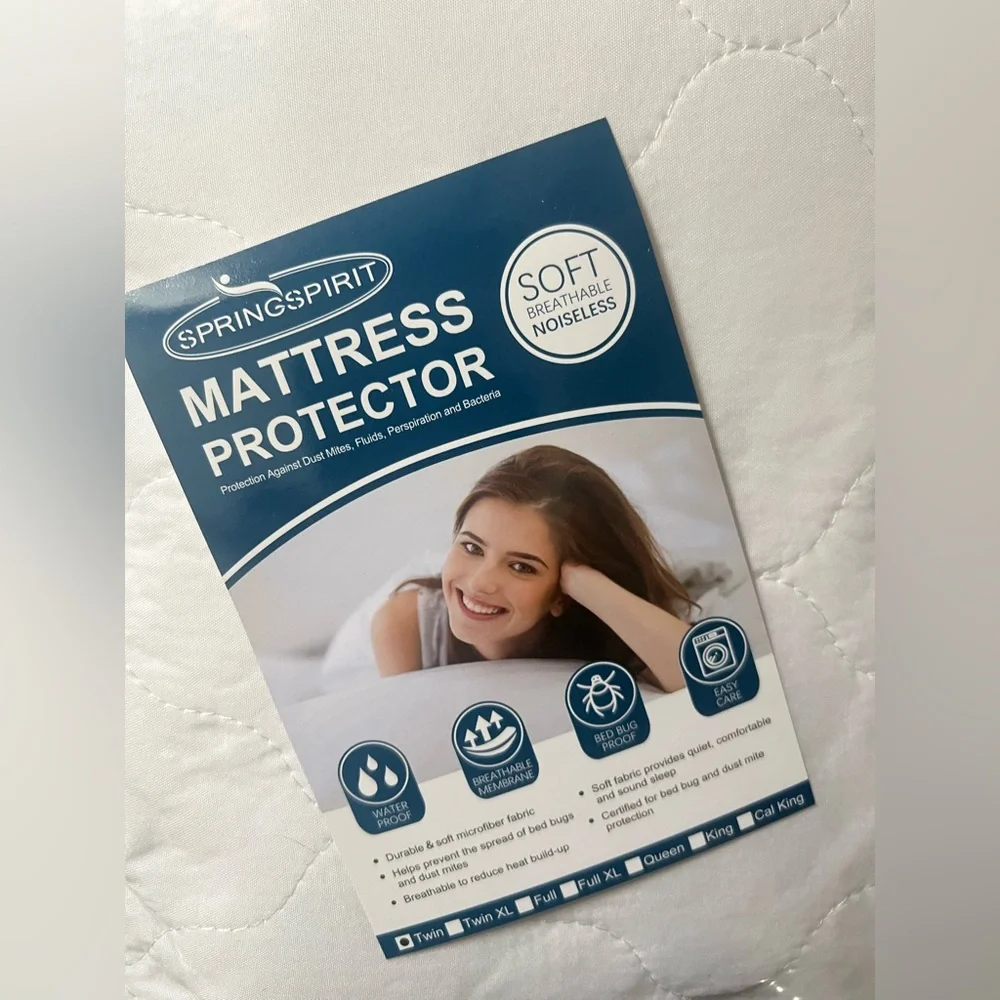 Mattress Protector Waterproof, Twin Size NEW Factory Sealed.